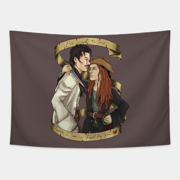 I'm a fool for you Tapestry by jadepgraphicart