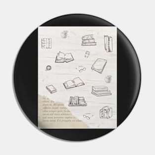 Book lover Pin