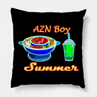 AZN/Asian Boy Summer (Hotpot & Bobba Tea) Pillow