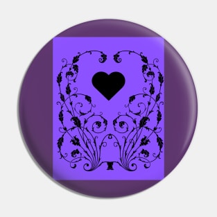 Heart pattern Pin