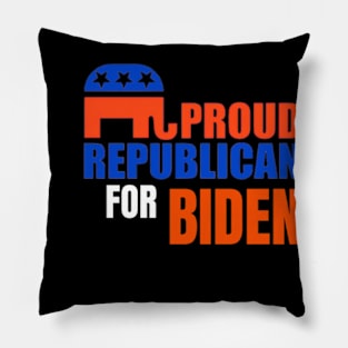 PROUD REPUBLICAN FOR BIDEN Pillow