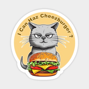 "I Can Haz a Cheeseburger" Meme Internet Culture Magnet