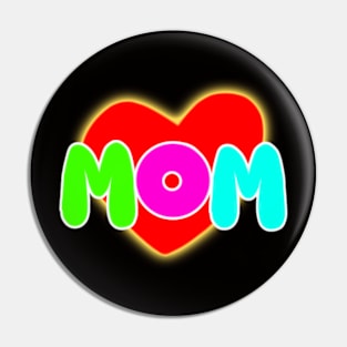 heart mom Pin