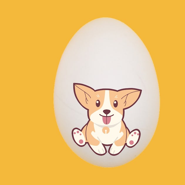 Funny Dog In The Egg by Happysphinx