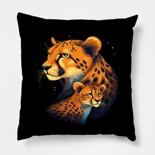 Cheetah Fathers Day Pillow