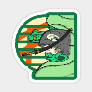 Samurai Frog Ronin - Summer Frog - Frogmurai Magnet