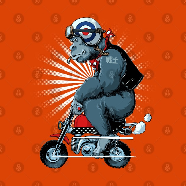 Gorilla Monkey Bike by Black Tee Inc