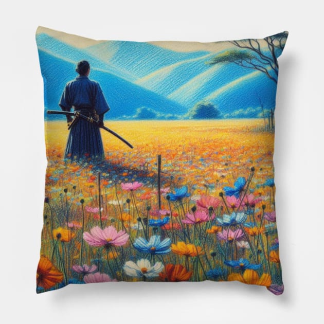 Wildflowers and Samurai - Anime Pillow by AnimeVision