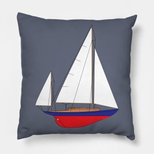 Concordia Yawl Sailboat Pillow