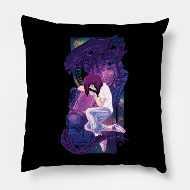 Goodnight Newt Pillow by manoystee