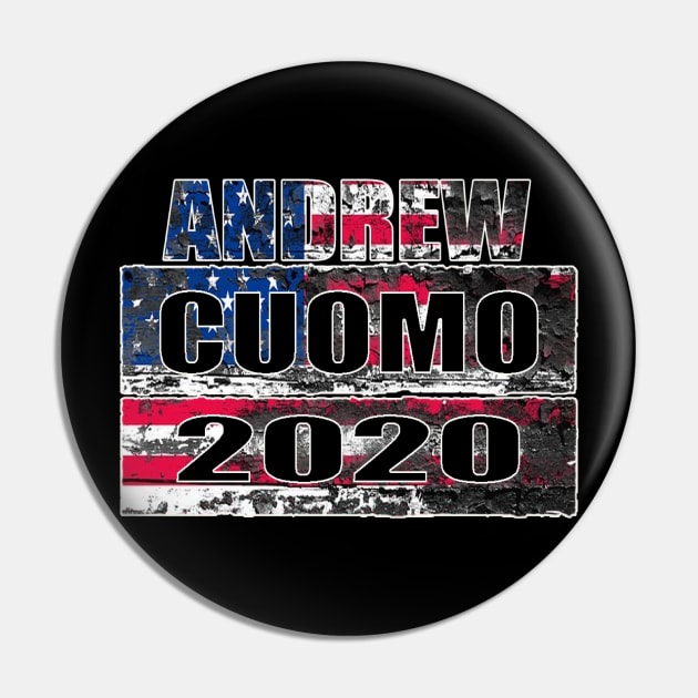 Andrew Cuomo 2020 For President T-Shirt Liberal Democrat Pin by graficklisensick666