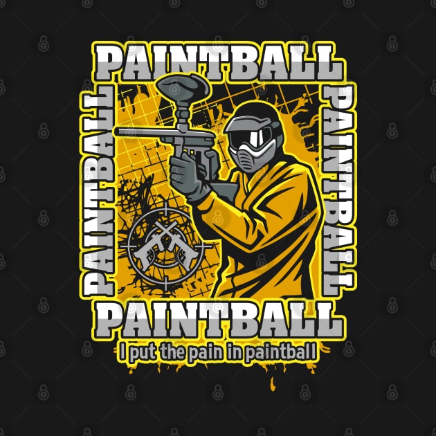 Paintball Player Yellow Team by RadStar