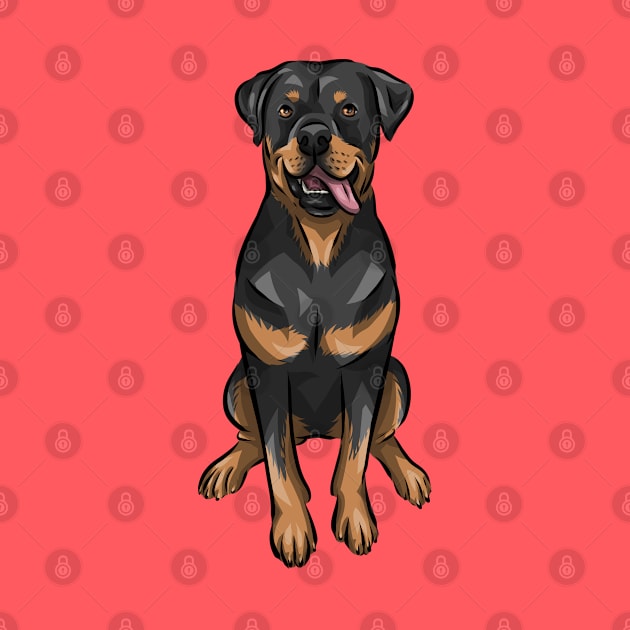 Rottweiler Dog | Rottie by Shirin Illustration