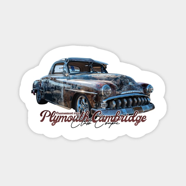 Customized 1951 Plymouth Cambridge Club Coupe Magnet by Gestalt Imagery