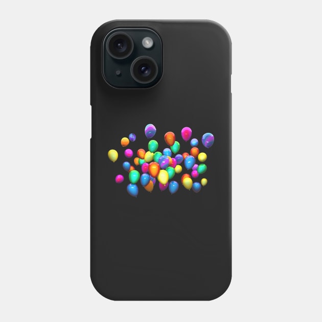 3D Colorful Balloons Design Phone Case by Abstractdiva