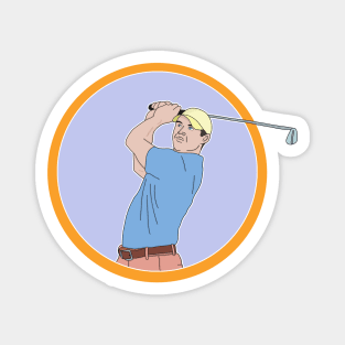 Golf Player Magnet