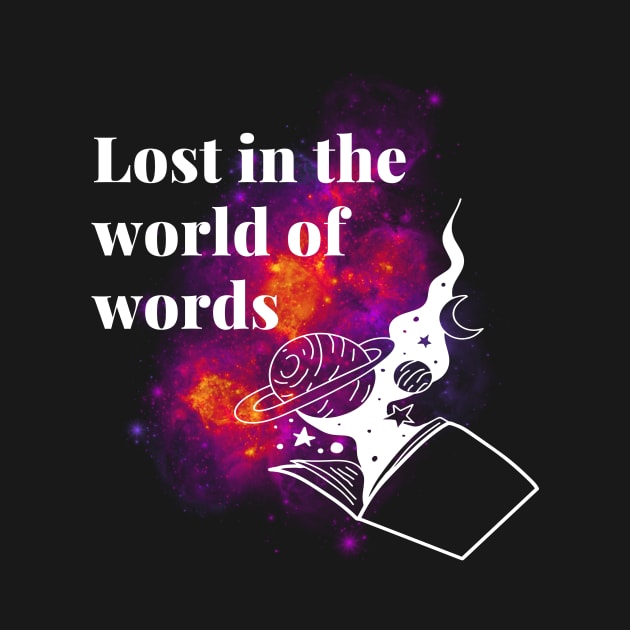 Bookworm lost in the world of words by Corp413designs