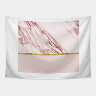 Alabaster rosa & gold on blush Tapestry