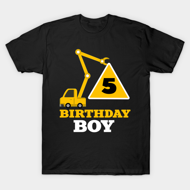 Birthday 5 Boy - Birthday - T-Shirt | TeePublic