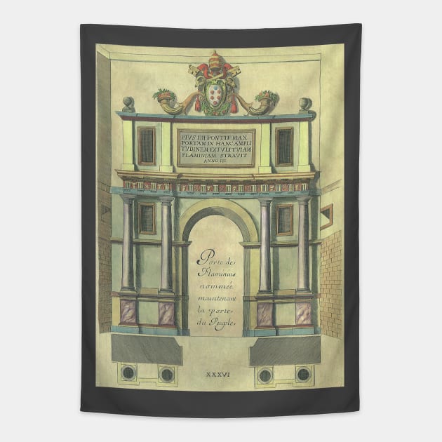 Five Orders of Architecture by Vignola Tapestry by MasterpieceCafe