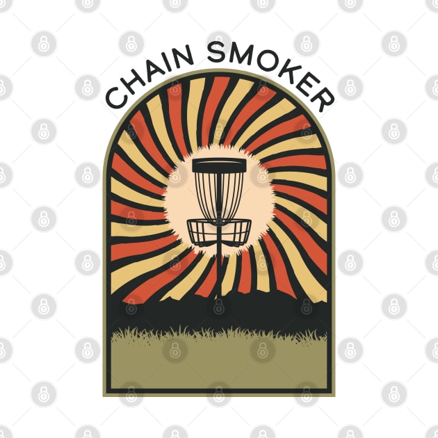 Chain Smoker | Disc Golf Vintage Retro Arch Mountains by KlehmInTime