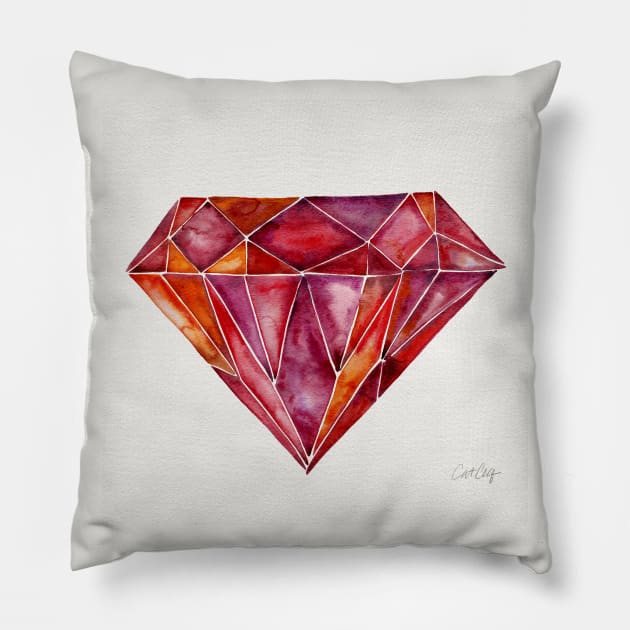 ruby Pillow by CatCoq