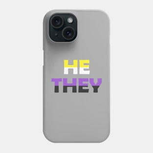 Nonbinary Flag He/They Phone Case