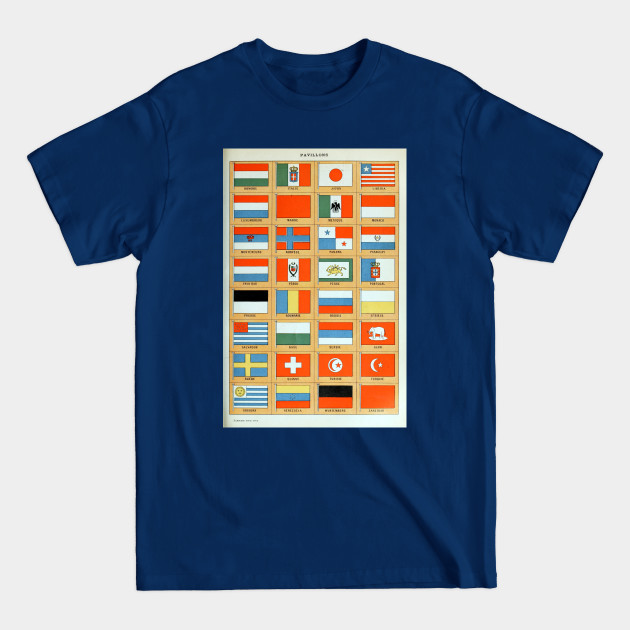 Discover Vintage Flags of the World - Vintage - T-Shirt