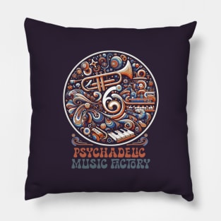 Psychadelic Music Factory, tshirt merch Pillow