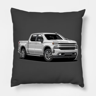 Silverado Truck 1500 (White) Pillow