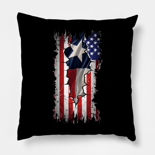 Texas Strong Pillow by Rowdy Designs