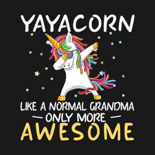 Yayacorn Birthday Mimi Unicorn Gift T-Shirt