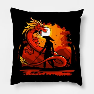 Dragon Fighter Pillow