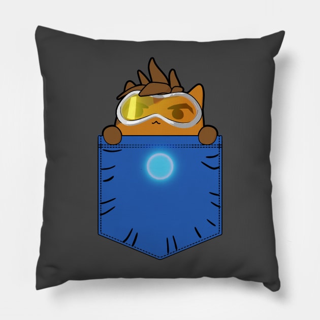 Chaser "PocketKatsu" - Katsuwatch Pillow by dillongoo