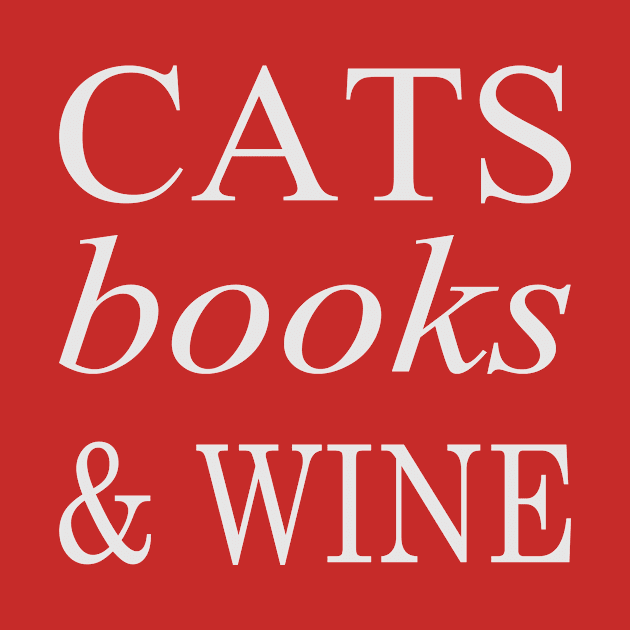 Cats books & Wine by Iskapa