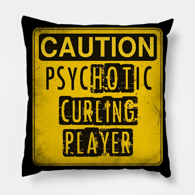 Hot curling player.Gift for her. Perfect present for friend mom or dad Pillow by SerenityByAlex