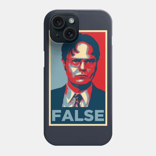 Dwight Schrute False Phone Case by scribblejuice