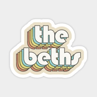 vintage color The Beths Magnet