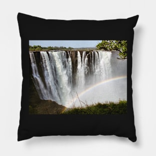 Victoria Falls with Rainbow Pillow