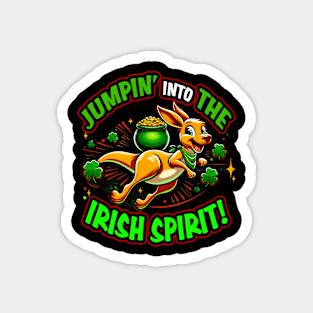 Jumpin into the Irish spirit Magnet