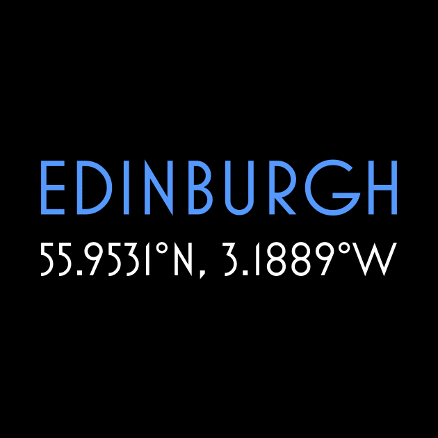 Edinburgh coordinates by bumblethebee