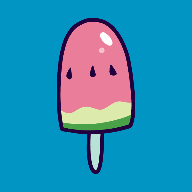 Watermelon Ice Pop by saradaboru