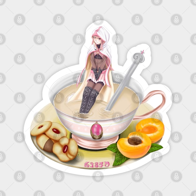 Iroha Tamaki in a Teacup Magnet by Antonydraws