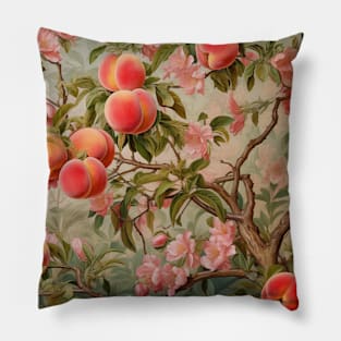 Peach trees and blossoms Pillow