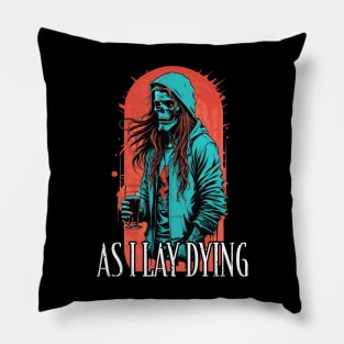 As I Lay Dying Long Haired Metal Pillow