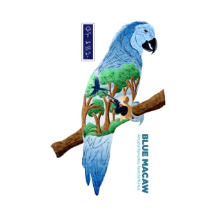 The Last Blue Macaw - White T-Shirt