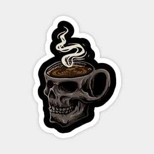 Coffee or Die shirt - Skull shirt - coffee shirt - funny shirt - boyfriend gift - yoga shirt - punk shirt - skeleton shirt - coffee or Death Magnet