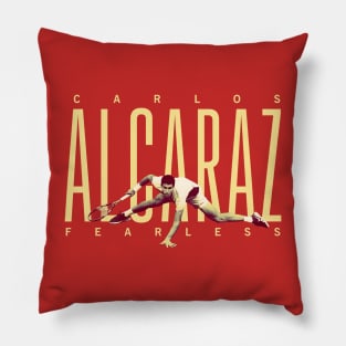 Carlos Alcaraz red Pillow