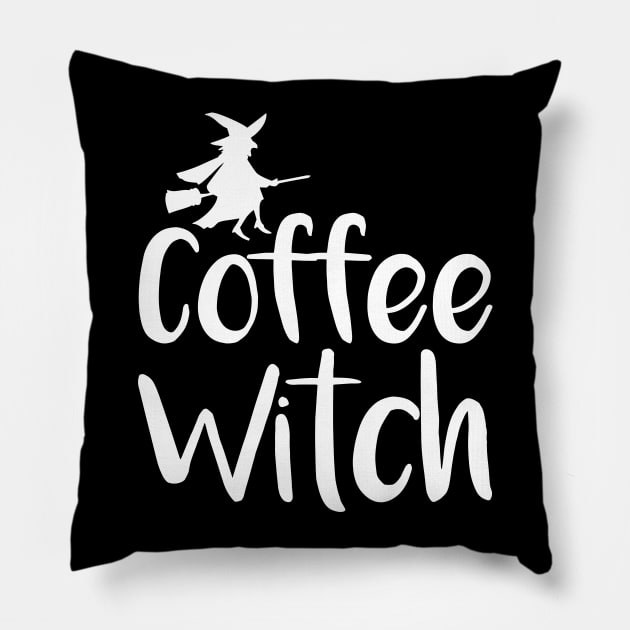 Coffee Witch Pillow by oddmatter