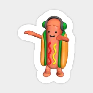 Dancing Hot Dog Magnet